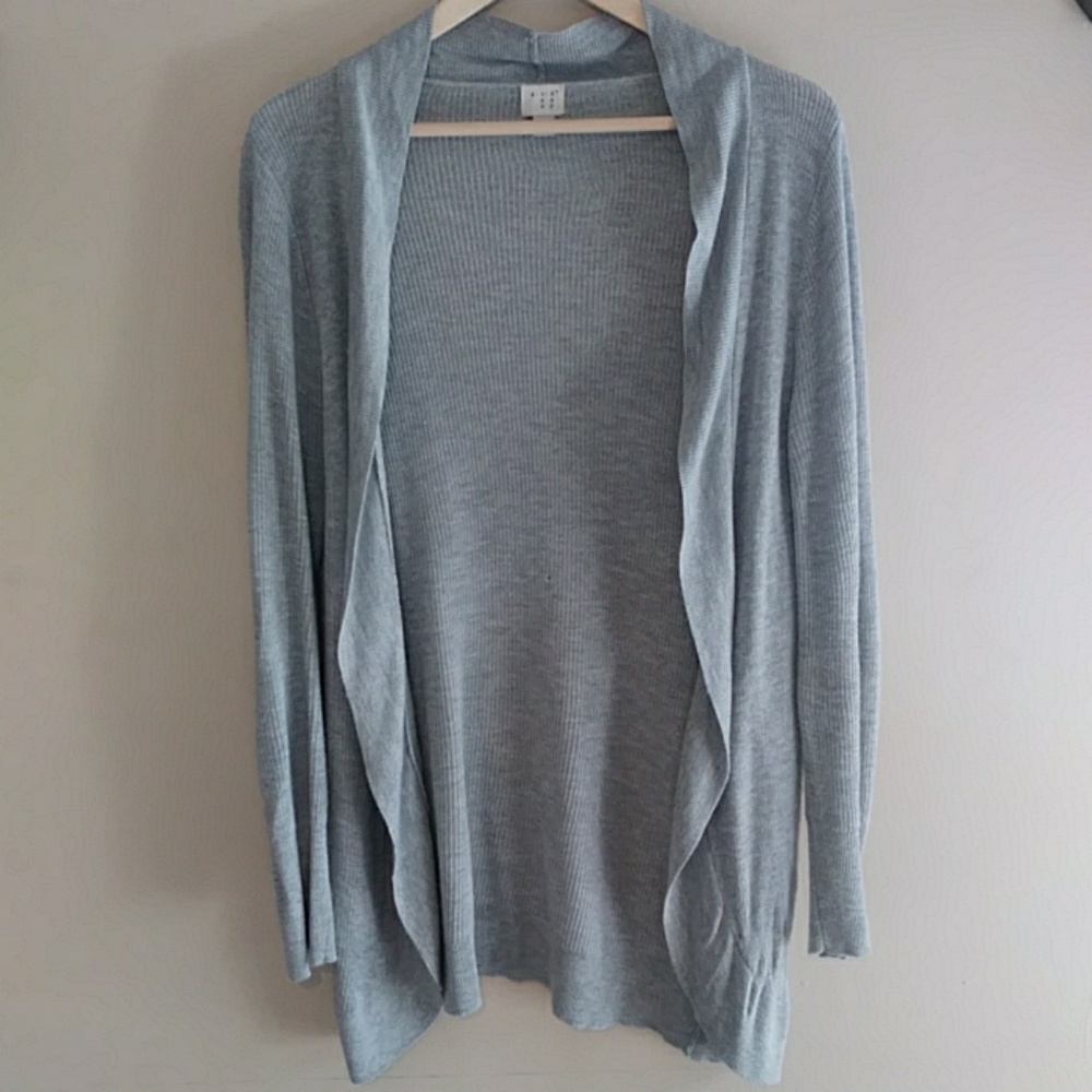 {A New Day} Gray Open Cardigan Size Med